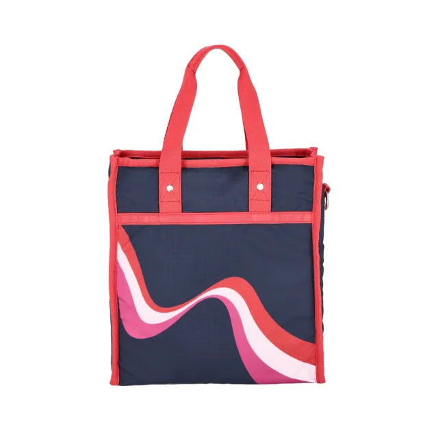 【Lesportsac】中型直式托特包 購物袋 送禮 禮物 推薦 女包(復古波浪)
