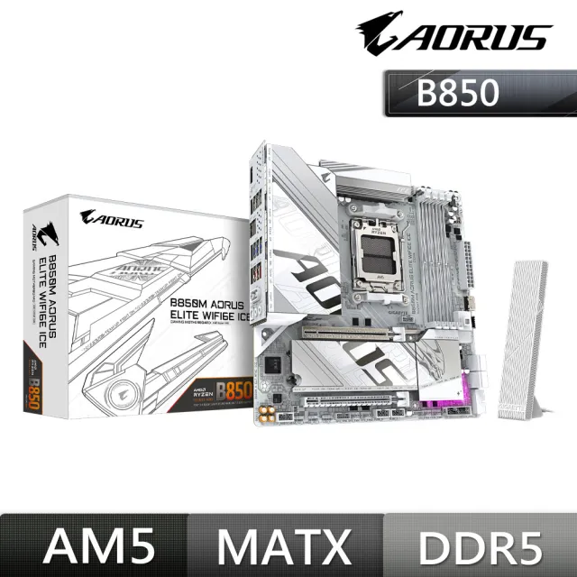 【GIGABYTE 技嘉】B850M A ELT WF6E ICE AMD主機板