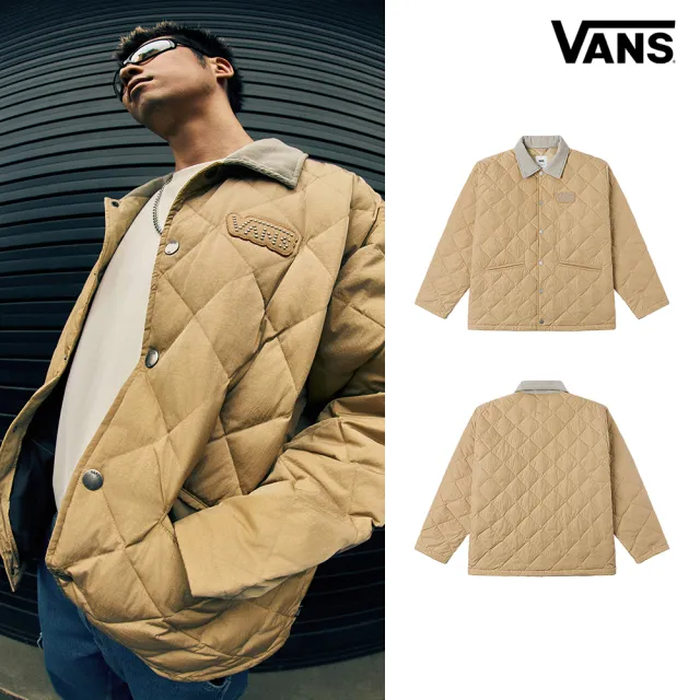 【VANS】官方旗艦 ZHANG QUAN 蛇年限定聯名系列 ZQ QUILTED JACKET 卡其色絎縫外套