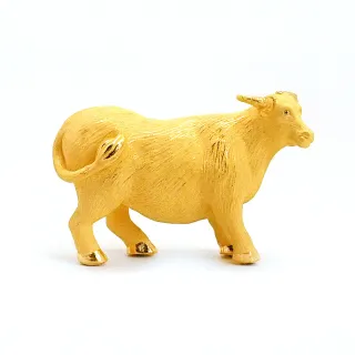 【生活金藝】富貴生肖-牛 黃金擺件(金重足1.35錢)