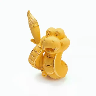【生活金藝】福慧雙至 蛇年黃金擺件(金重足0.21錢)