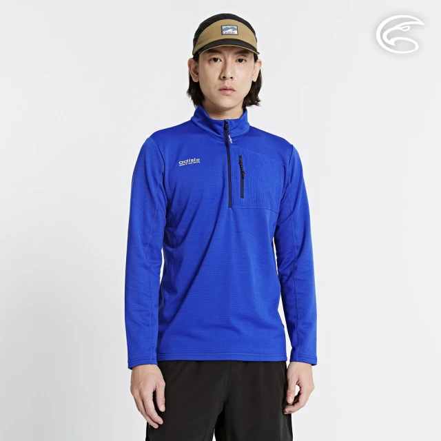 ADISI 男圓領圖騰雲彩紗透氣快乾保暖上衣-熊 AL242