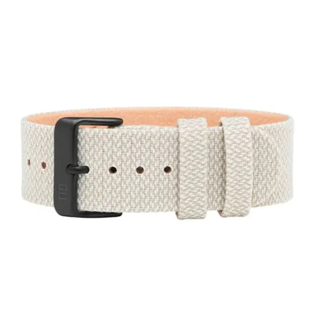 【TID Watches】NO.1 White 淺灰色紡織皮錶帶-40mm(tid-no1-white-sn)