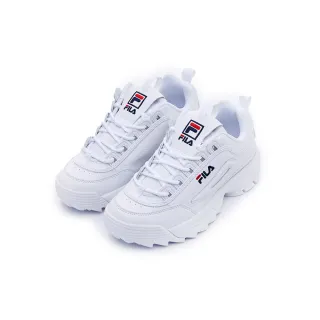 【FILA官方直營】女鞋 DISRUPTOR 2 1998 中性休閒運動鞋 鋸齒鞋(4-C608Y-121)