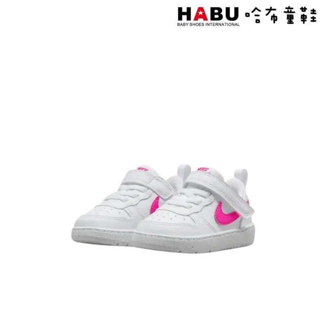 HABU 哈布童鞋HABU 哈布童鞋 NIKE 耐吉 COURT BOROUGH LOW RECRAFT TD 嬰幼 童鞋 休閒鞋 白粉色 DV5458-113