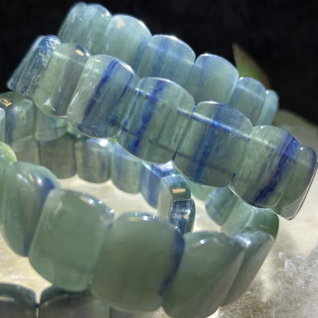 【Cozy 世界水晶原礦與茶】綠藍晶手排 15mm 01-5(提升正面表達力 平緩情緒的功效)