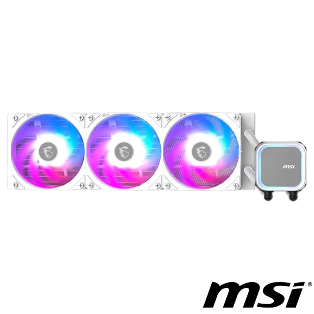 【MSI 微星】MAG CORELIQUID A13 360 WHITE 水冷風扇
