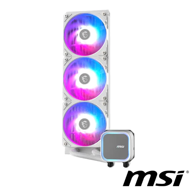 【MSI 微星】MAG CORELIQUID A13 360 WHITE 水冷風扇