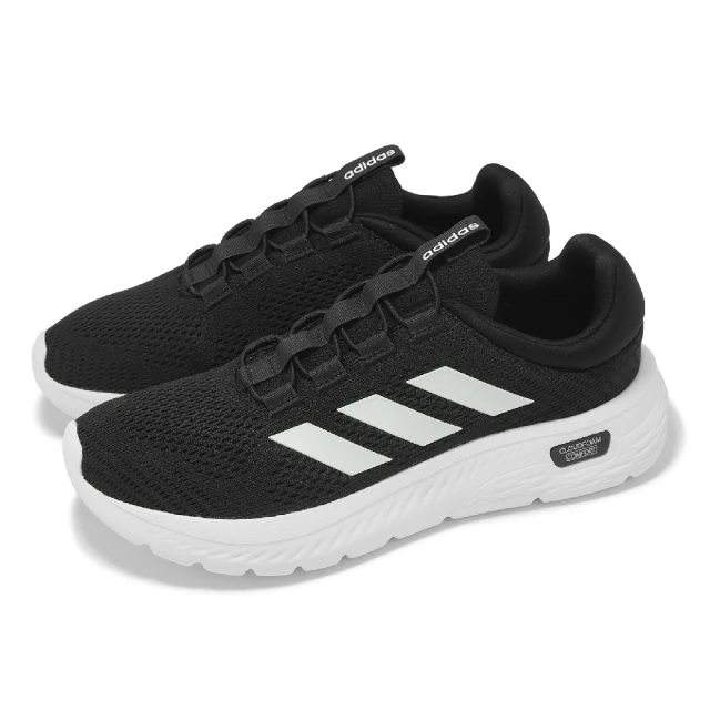 adidas 愛迪達 慢跑鞋 Cloudfoam Comfy EL 男鞋 黑 白 緩衝 透氣 運動鞋 愛迪達(IH2966)