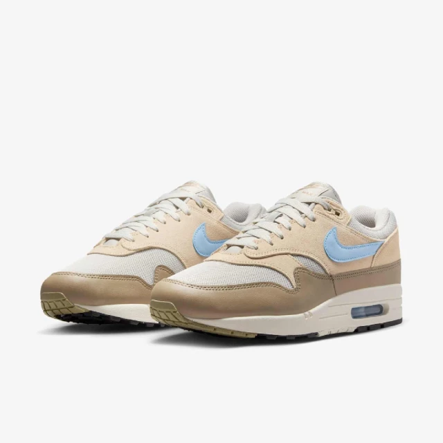 NIKE 耐吉 休閒鞋 Air Max 1 Essential 男鞋 女鞋 卡其 藍 奶茶色 氣墊 復古 運動鞋(FZ5808-009)