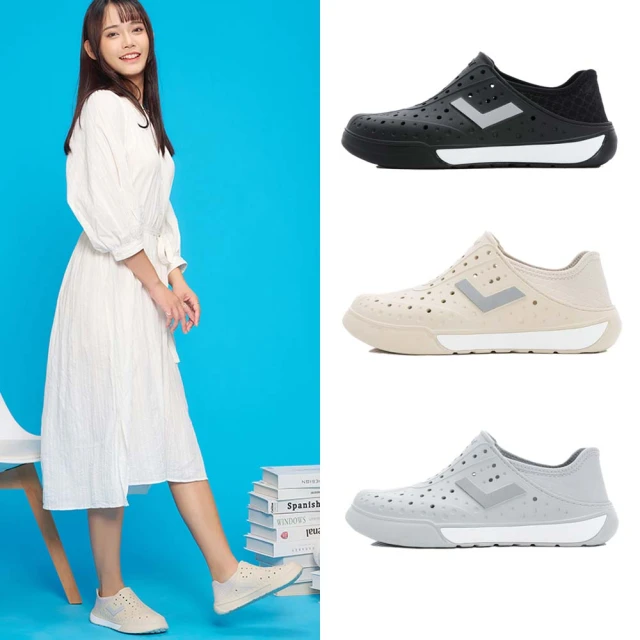 PONYPONY 男女 防水 拖鞋 洞洞鞋 雨鞋 水鞋 質感大地色-三色(ENJOY 戶外水鞋)