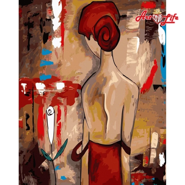 【ArtLife 藝術生活】DT237女人的背影40*50CM(數字油畫 DIY DIY數字油畫 交換禮物 畫畫玩具)