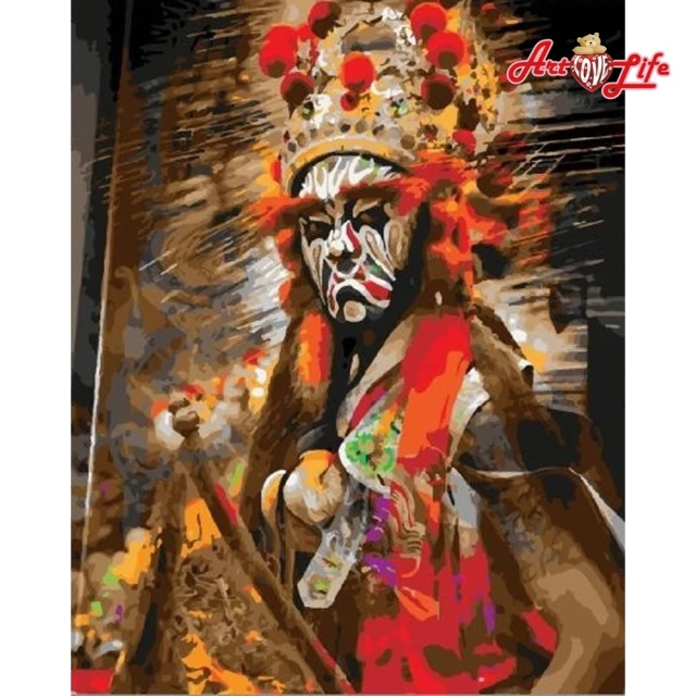 【ArtLife 藝術生活】TW034台灣風情誌–官將首40*50CM(數字油畫 DIY DIY數字油畫 交換禮物 畫畫玩具)