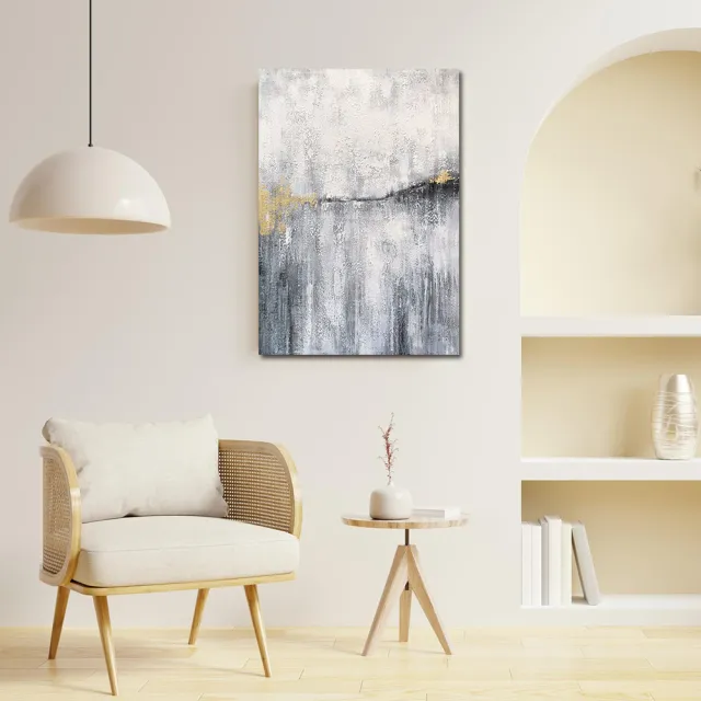 【御畫房】當代國家級展覽畫家 抽象系列手繪油畫70×100cm(DB-048)