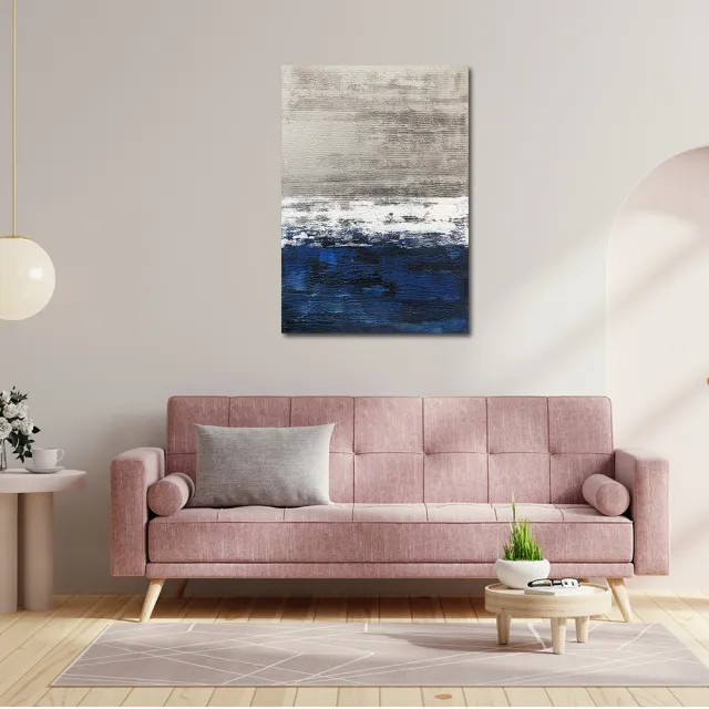 【御畫房】當代國家級展覽畫家 抽象系列手繪油畫70×100cm(DB-037)