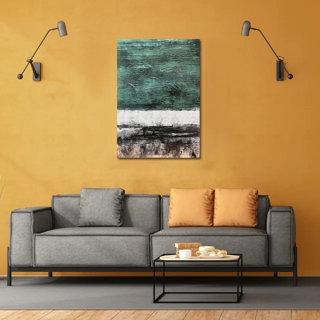 【御畫房】當代國家級展覽畫家 抽象系列手繪油畫70×100cm(DB-038)
