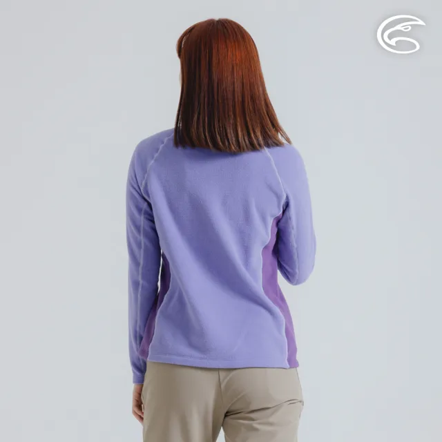 【ADISI】女半門襟OceanPure溫控消臭抗靜電保暖衣 AL2421042(磨毛 鬆餅紋 抗靜電 彈性 吸濕 速乾)