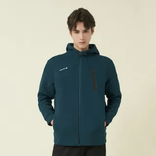 【ELLE ACTIVE】男款 運動連帽外套-深海綠色(EA24W2M6101#45)