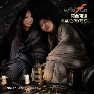 【WildFun 野放】輕暖5-10度石墨烯睡袋(露營睡袋 可拼接睡袋 保暖睡袋 科技棉睡袋 單人睡袋)