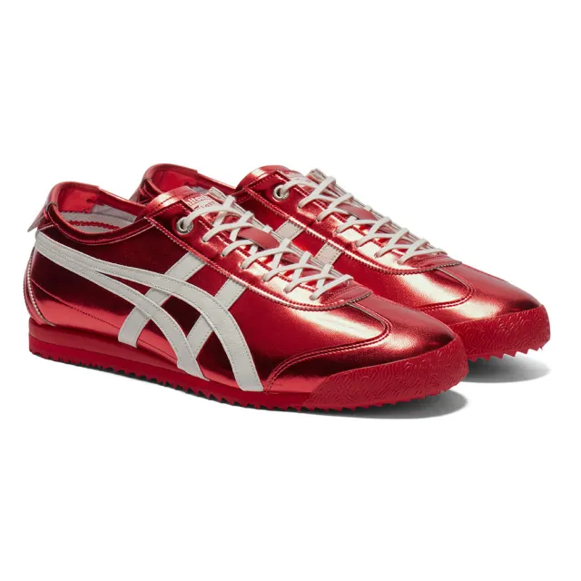 【Onitsuka Tiger】鬼塚虎 金屬感紅色 MEXICO 66 SD 休閒鞋 (1183C468-701)