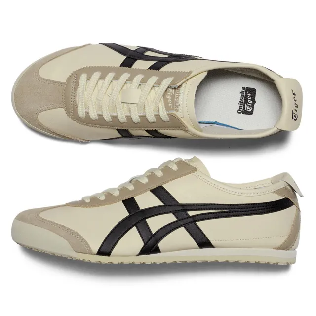 Onitsuka Tiger 鬼塚虎 官方旗艦店 米棕配色黑虎爪紋 MEXICO 66(1183C102-752)