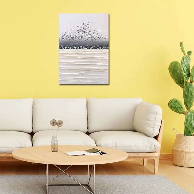 【御畫房】當代國家級展覽畫家 抽象系列手繪油畫70×100cm(DB-052)
