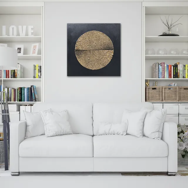 【御畫房】當代國家級展覽畫家 抽象系列手繪油畫80×80cm(DB-064)