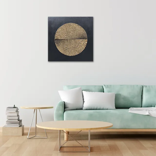 【御畫房】當代國家級展覽畫家 抽象系列手繪油畫80×80cm(DB-064)