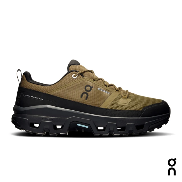 On 昂跑On昂跑 官方直營 男 Cloudrock 低筒 防水款 獵人綠/黑(男鞋 休閒 健走 戶外)