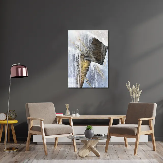 【御畫房】當代國家級展覽畫家 抽象系列手繪油畫70×100cm(DB-035)