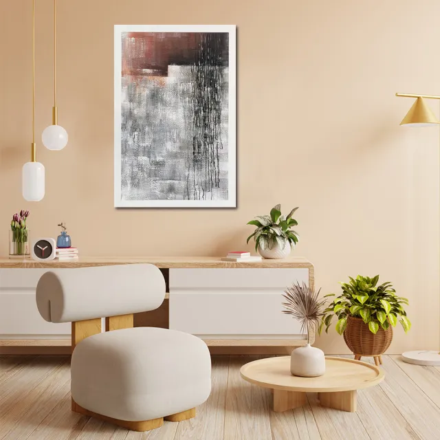 【御畫房】當代國家級展覽畫家 抽象系列手繪油畫70×100cm(DB-031)