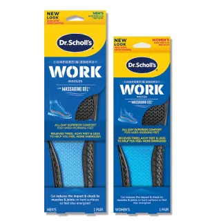 【Scholl 爽健】久站工作舒緩按摩凝膠鞋墊(男/女用)