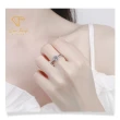 【CF鑽飾】戒指 莫桑鑽《永恆》(1克拉 雙十慶限定 女戒 鑽戒 禮物送禮 求婚 生日)