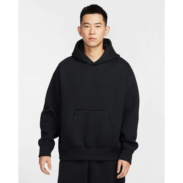 NIKE 耐吉 連帽上衣 帽T 男款 AS M NK TCH FLC HOODIE 黑色(HM9790010)