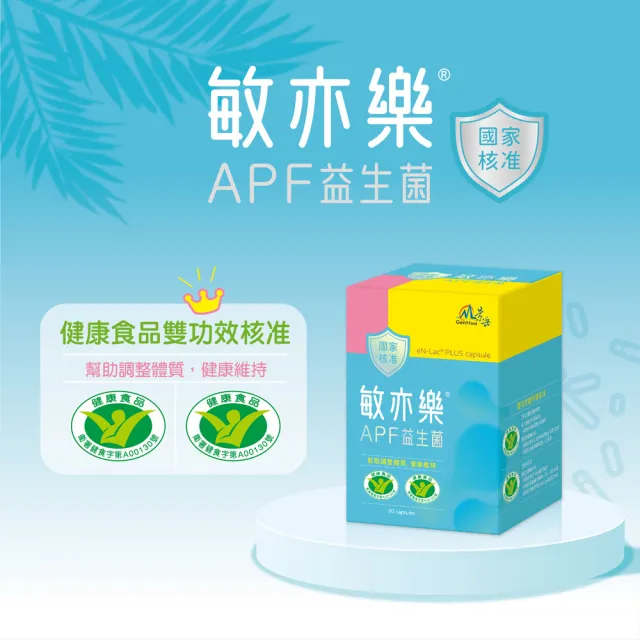 【景岳生技】敏亦樂APF益生菌膠囊1入組(90顆/入)
