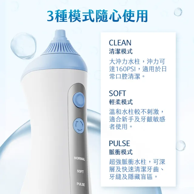 【PORClean 寶可齡】PRO200V 居家手持多功能沖牙機
