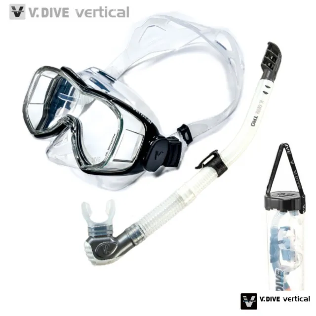 【V.DIVE】威帶夫潛水面鏡呼吸管組 TC301(浮潛深潛水肺潛水面鏡)