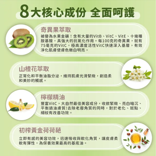 【CLIVEN 香草森林】奇異果美白緊膚乳 五入組 300mlx5(亮白配方)
