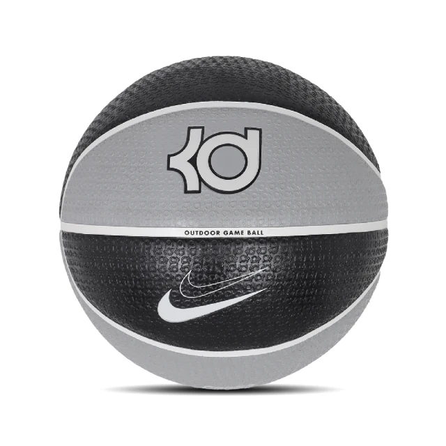 NIKE 耐吉 籃球 Playground 8P 2.0 灰 黑 橡膠 耐磨 KD 深溝 室外 7號球(N100711203-007)