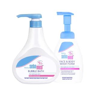 【SEBAMED 施巴】泡泡露 500ml+活萃泡泡慕斯400ml(總代理)