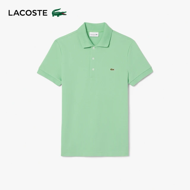 LACOSTE 男裝-經典修身短袖Polo衫(綠色)