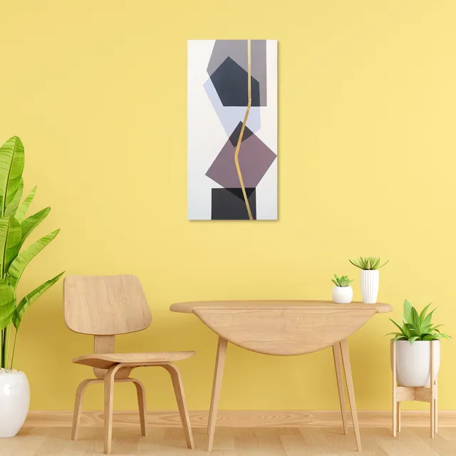 【御畫房】當代國家級展覽畫家 抽象系列手繪油畫60×120cm(DB-005)