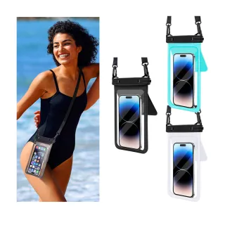 【OMG】高清可觸控手機防水袋 IPX8級防水手機套  透明手機潛水套 戶外溯溪包(游泳/漂流/衝浪)