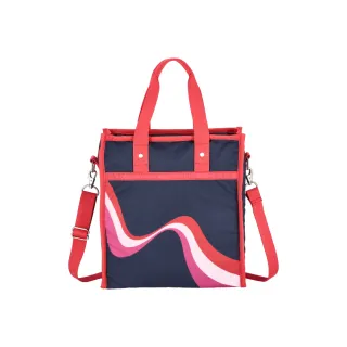 【LeSportsac官方直營】輕量尼龍 中型直式托特包(1551 復古熱浪)