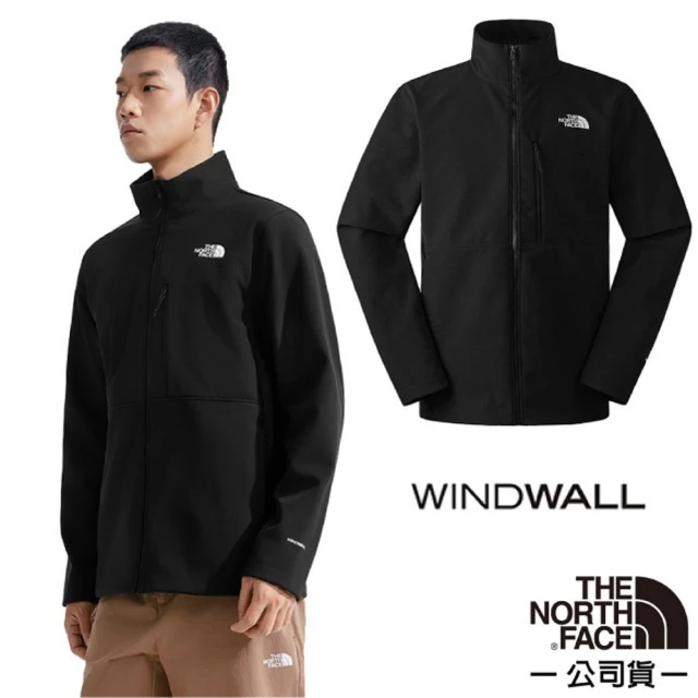 The North Face 男 APEX BIONIC 3 防風防潑水保暖立領外套.WINDWALL風衣夾克(83TE-4H0 宇宙黑)