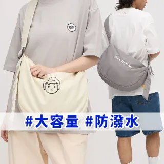 【plain-me】NORITAKE 中型寬帶 半月包 鋪棉 防潑水 大容量 側背包 斜背包_CRV30107-242