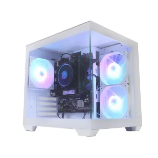 【華碩平台】i5六核{狂夜戰神}海景房文書電腦(i5-12400/H610/16G/512G)