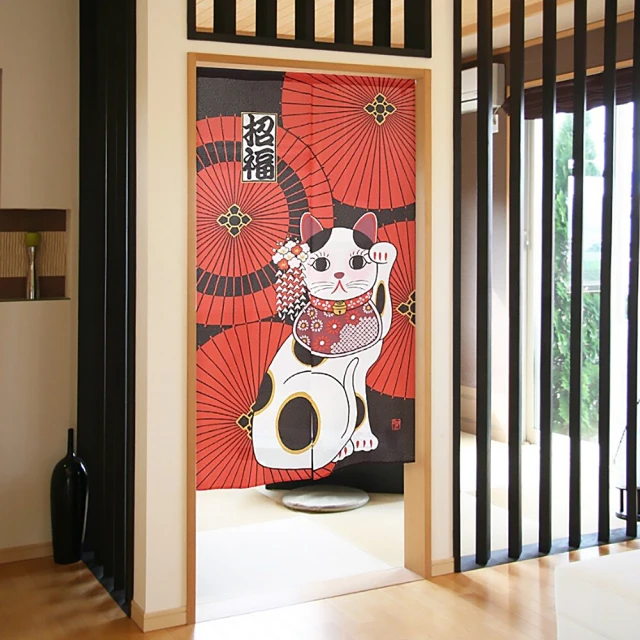 Hanmei 波希米亞棉麻門簾-80*140cm(整片式 門