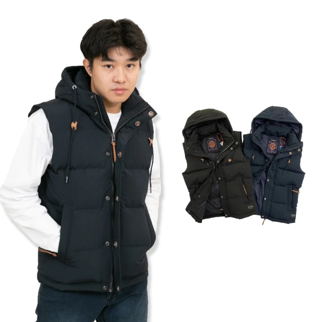 Superdry 極度乾燥 厚質感 鋪棉 背心 男版 連帽 Superdry 無袖(9326HS1)