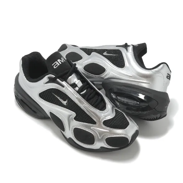 【NIKE 耐吉】休閒鞋 Wmns Air Max Muse 女鞋 男鞋 黑 銀 氣墊 厚底 增高(FV1920-001)